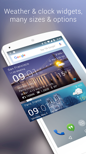 Download Transparent clock & weather